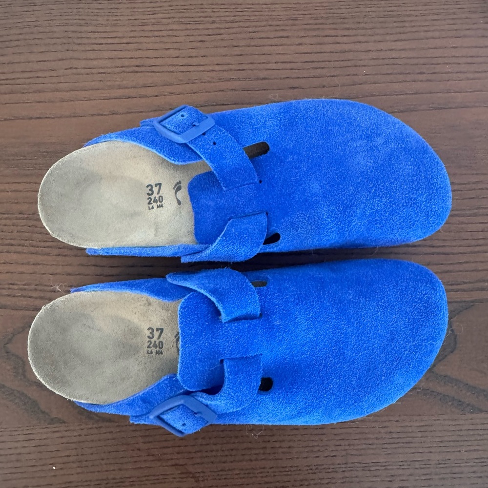 Birkenstock Bostons Blue